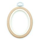 Bastidor Flexível para Bordado Oval Bege - Nurge Bastidor Flexível para Bordado Oval Bege - Nurge
