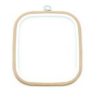 Bastidor Flexível para Bordado Quadrado Bege 180x200mm Nurge Bastidor Flexível para Bordado Quadrado Bege 180x200mm Nurge