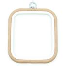 Bastidor Flexível para Bordado Quadrado Bege - Nurge Bastidor Flexível para Bordado Quadrado Bege - Nurge