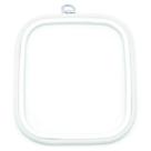 Bastidor Flexível para Bordado Quadrado Branco - Nurge Bastidor Flexível para Bordado Quadrado Branco - Nurge
