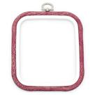 Bastidor Flexível para Bordado Quadrado Vermelho - Nurge Bastidor Flexível para Bordado Quadrado Vermelho - Nurge