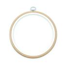 Bastidor Flexível para Bordado Redondo Bege - 17cm - Nurge Bastidor Flexível para Bordado Redondo Bege - 17cm - Nurge