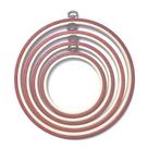 Bastidor Flexível para Bordado Redondo Vermelho 13.5cm Nurge Bastidor Flexível para Bordado Redondo Vermelho 13.5cm Nurge