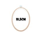 Bastidor Oval 10,5cm Bege Nurge Com Tarracha Bastidor Oval 10,5cm Bege Nurge Com Tarracha