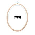 Bastidor Oval 19cm Bege Nurge Com Tarracha Bastidor Oval 19cm Bege Nurge Com Tarracha