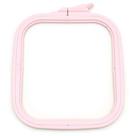 Bastidor Quadrado De Plástico Com Regulador Para Bordado Rosa - Nurge Bastidor Quadrado De Plástico Com Regulador Para Bordado Rosa - Nurge