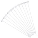 Bastões de Balão Pllieay - 50 Peças de Plástico Branco Bastões de Balão Pllieay - 50 Peças de Plástico Branco