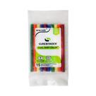 Bastões de cola quente Surebonder Cool Shot Color 10,2 cm, pacote com 15