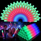 Bastões de Espuma para Festa Wellent 72PCS com LED Colorido Piscante Bastões de Espuma para Festa Wellent 72PCS com LED Colorido Piscante
