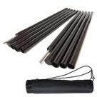 Bastões de tenda Aokyitzm 190 cm, ferro à prova de ferrugem, pacote com 2 unidades, pretos