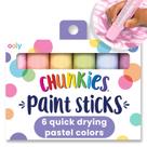 Bastões de Tinta Ooly Chunkies 6 Cores Pastel de Secagem Rápida