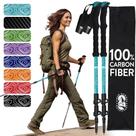 Bastões de trekking Hiker Hunger Fiber Carbon Fiber Teal EVA Foam