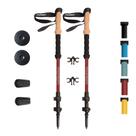 Bastões de trekking Montem Ultra Light 100% fibra de carbono (2 pólos)