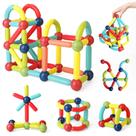 Bastões magnéticos de construção Arthopt 68 PCS Montessori Toy Age 3+