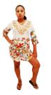 Bata Blusão Camisão Estampado de Borboleta - Amarelo M
