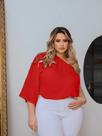 Bata Feminina Plus Size Blusa Com Elástico Ajustável Mula Manca Cropped Soltinha