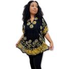 Bata Indiana estilo Poncho Bordado Batik Plus Size PU 009