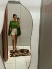 bata multiformas Blusa Fluida com Sobreposição e Top Interno