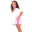 Bata Saída de Praia Piscina Infantil com pompons coloridos Bata Saída de Praia Piscina Infantil com pompons coloridos