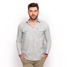 Bata Teodoro Masculina Manga Longa Bolsos Casual Bata Teodoro Masculina Manga Longa Bolsos Casual