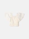 Bata tricoline off white animê.