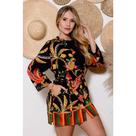 Bata Tunica indiana Bata feminina Viscose Saida De Praia 346
