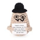 Batata de crochê Doll BOXOB Funny Positive com chapéu e barba