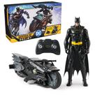 Batcycle de controle remoto DC Comics Batman com Batman de 12"
