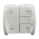 Bate Fecha 1570Mini P/ Janela De Blindex V/v Metal - Branco