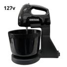 Batedeira Elétrica Preta 2L 127V 220V com Balde Prático