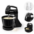 Batedeira preta cake 7 velocidades pedestal batedor de bolo massas chantilly pratica eletrica bowl gancho misturador 220