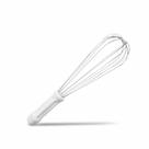 Batedor 30cm Branco Arame Grosso para Massas de Pão Panelinha Rosa Batedor 30cm Branco Arame Grosso para Massas de Pão Panelinha Rosa