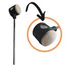 Batedor Bumbo Preto Duplo Feltro Metal Liverpool Novo