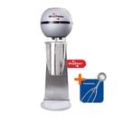 Batedor De Milk Shake 1 Copo 0,8l Profissional Inox Bms-n 127v + Concha De Sorvete Extrator 127v