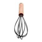 Batedor de ovos bambu c/ silicone 25x6x6cm