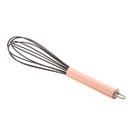 Batedor de Ovos de Nylon Preto C/Cabo de Aço Inox Rose Lyor