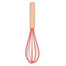 Batedor de Ovos Fue Silicone Bambu 32 cm Utensilio Cozinha