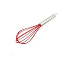 Batedor de Ovos Fuet em Inox com Silicone Vermelho 26 cm Mimo Style SN914