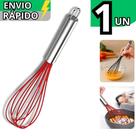 Batedor de Silicone Claras de Ovos Massas e Bolos Fouet Utensílio de Silicone Para Cozinha