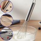 Batedor Fouet Manual em Aço Inox Profissional para Ovos