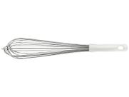 Batedor Manual Tramontina Profissional em Inox com Cabo Branco 45CM