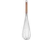 Batedor Mexedor Manual Fue Fouet de Claras Patês Cremes de Inox com Cabo Rose Gold 35cm