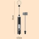Batedor Misturador Mixer Elétrico para Bebidas Leite Café Clara de Ovos 2 EM 1 Batedor Misturador Mixer Elétrico para Bebidas Leite Café Clara de Ovos 2 EM 1