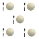 Batedor Porta Bola Borracha Batente Amortecedor Branco com 5