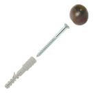 Batedor Porta Bola Borracha Batente Amortecedor Marrom