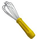 Batedor tipo pera fue 25cm inox amarelo batedor bpm-25