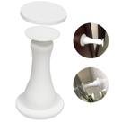 Batente de porta magnético ZC GEL autoadesivo de silicone branco