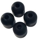 Batentes de Borracha JQuad com Parafuso 2,5 x 2,5 cm - 4 Unidades