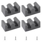Batentes de Porta INCREWAY, 4 Peças, para Porta de Correr de Chuveiro, Cinza, Plástico