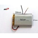 Bateria 1 Unidade 1500mah 5mm X 37mm X 59mm 2 Fios 3,7v